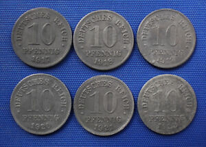 10 Pfennig : 1917 - 1922.   Zink.