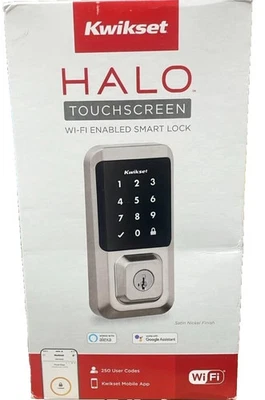 Kwikset ‎Halo 99390-001 Wi-Fi Enabled Smart Touchscreen Deabolt - Open Box - Image 1 of 4
