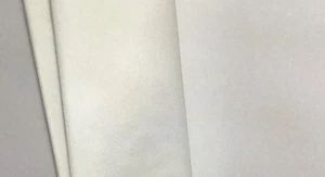Corbata delgada hecha a mano 100 % seda (blanco sólido) 56”x 3”...0549 - Imagen 1 de 2