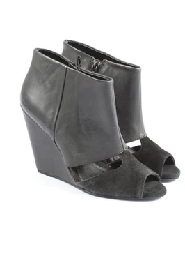 MANGO Botas cut out Mujeres Botines Talla EU 38 negro look casual - Imagen 1 de 4
