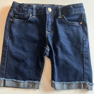 Wonder Nation Jeans Shorts Girls Size 7 Adjustable Waist Cuffed Stretch Denim - Bild 1 von 7
