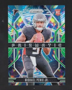 2024 Panini Prizm - Michael Penix Jr Rookie RC Prizmatic GREEN - Picture 1 of 3