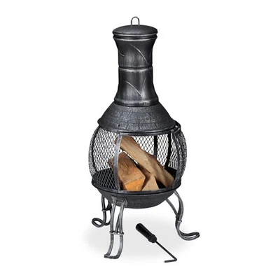 Horno azteca chimenea de jardín horno de terraza horno de cañón gris 6,9 kg chimenea de terraza - Imagen 1 de 4