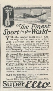 Anuncio de revista - 1926 - Motores fueraborda ELTO - Milwaukee, WI - Imagen 1 de 1