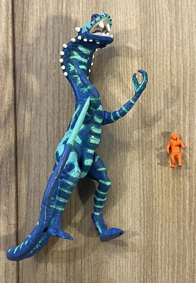 Figura de acción Playmates Primal Rage Vertigo Dinosaurio 6" 1996 de colección con seguidor Foto 1 de 4