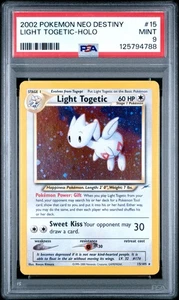 2002 Pokemon Neo Destiny #15 Light Togetic Holo PSA 9 MINT - Picture 1 of 2