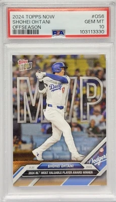 Shohei Ohtani 2024 Topps Now OS #OS-6 / PSA 10 Dodgers☃️ - Image 1 of 2