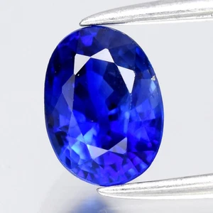 💎 0.98ct 6.3x4.7mm VS Oval Natural Blue Sapphire - Heated, Ceylon Gemstone - Picture 1 of 4