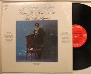 Johnny Mathis Lp Give Me Your Love For Christmas OnColumbia - Vg+ To VG / VG - Picture 1 of 1