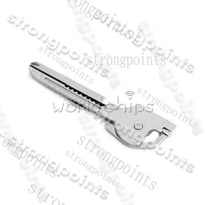 6-in-1 TECH Stainless Steel Mini Multi Pocket Rescue Tool Utili-Key - Picture 1 of 4
