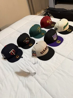 Lot of 7 New Era Fitted 59Fifty Hats Size 7 1/2. Brand New. $29 Each! - Image 1 of 4
