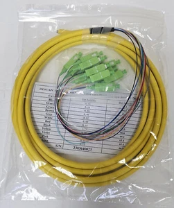12 fiber SC/APC Singlemode 9/125 Distribution Pigtails 3 meters - Picture 1 of 2