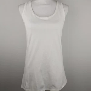 Lane Bryant Active Wear Tank Top 14/16 White Cotton Spandex  - Picture 1 of 15