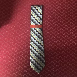Missoni Men's Tie, New With Tags- Classic Zig Zag Pattern - Picture 1 of 3