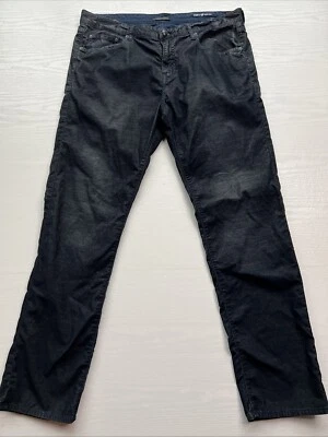 Stitchs Rustic Barfly Slim Fit Corduroy Jeans Mens 38x34 Dark Blue - Image 1 of 4