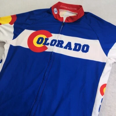Colorado State Sugoi Full Zip Evolution Cycling Jersey Adult Size XL B4 - Image 1 of 4