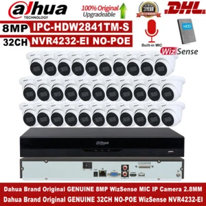 Dahua Brand Original KIT SET 32CH WizSense NVR CCTV System 8MP MIC IP Camera lot - Picture 1 of 18