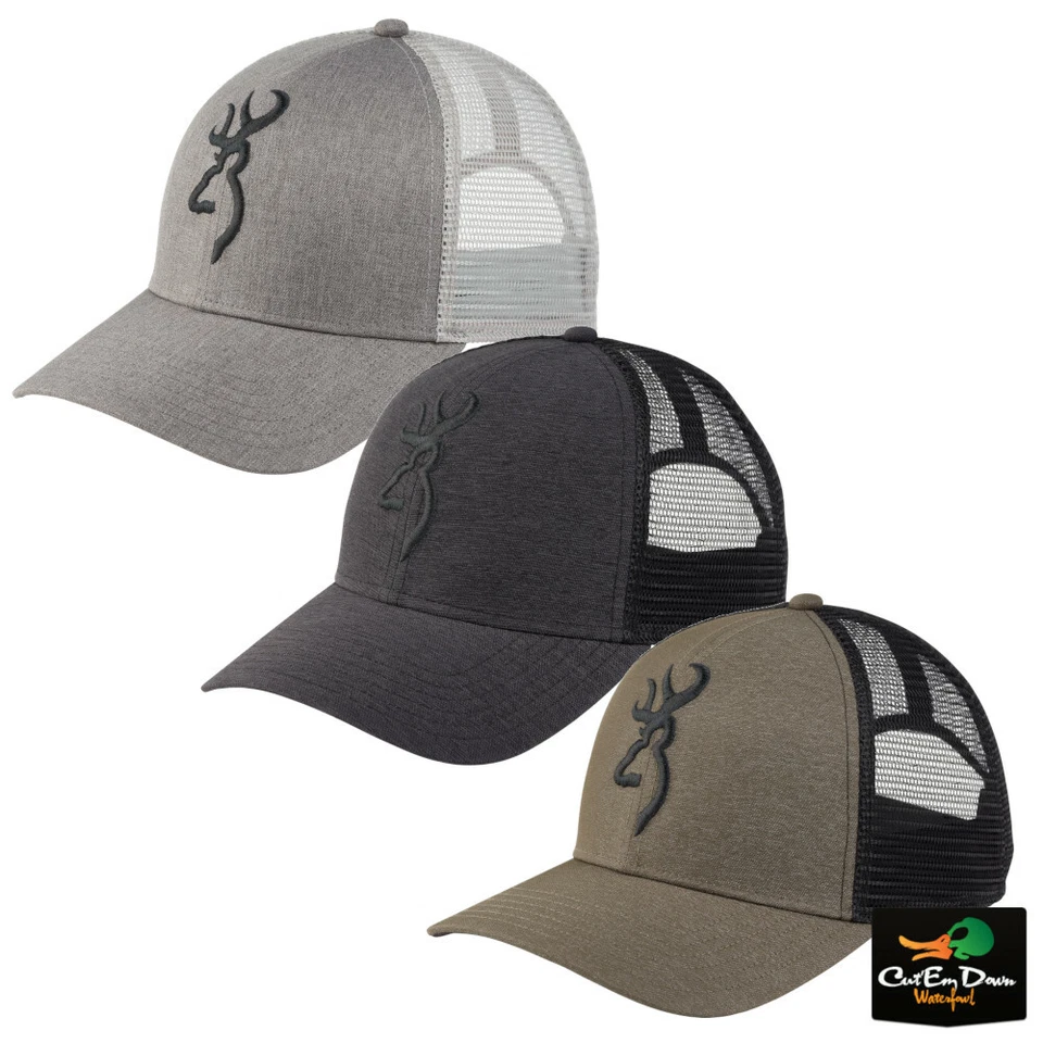 NEW BROWNING CHILL CAP BUCKMARK LOGO MESH BACK TRUCKER HAT - Image 1 of 1