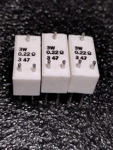 Current Sense Resistors 0.22 Ohms-3Watts - Picture 1 of 2