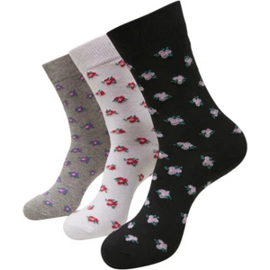 Urban Classics Recycled Yarn Flor Calcetines 3-Pack Flores Corto Medio Motiv - Imagen 1 de 10
