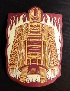 PATCH - The Wicker Man - HORROR - 70s Pagan cult horror movie Christopher Lee - Picture 1 of 1