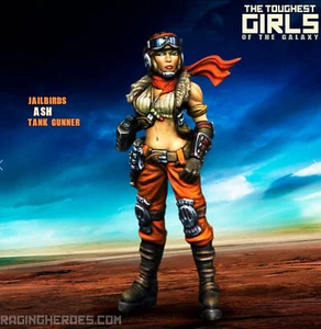 Raging Heroes: Resin Jailbirds Ash Tank Gunner - Picture 1 of 4