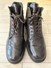 TOD'S MEN'S LACE UP LEATHER SHOES ANKLE BOOT UK 9 1/2 MADE ITALY GREAT Free P&P