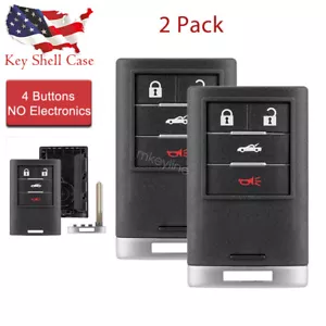 2 For 2008 - 2013 Chevrolet Corvette Remote Key Fob Shell Case 4Btn M3N5WY7777A - Bild 1 von 8