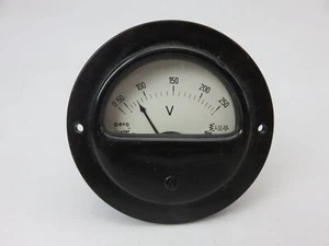 Davo-Meter 1.68B Vintage Marine Analog Panel Mount 0-250 Volt Voltmeter Gauge - Bild 1 von 4