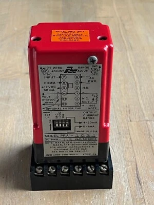 RED LION CONTROLS PRA1-1021 PULSE RATE CONVERTER WITH SD12 SOCKET BASE - Image 1 of 4