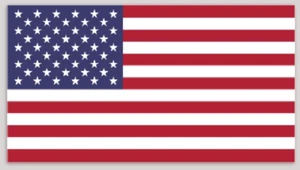 3 Inch Non-Reflective United States of America American Flag Sticker Decal - Picture 1 of 1
