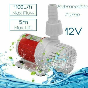 Aquarium Pump 1000LPH Water Submersible Feature Fountain Garden Fish Pond DC 12V