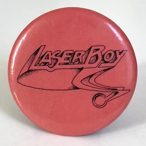 Vintage 1980s LASER BOY button promo badge San Francisco Bay Area band pin SF - Picture 1 of 2