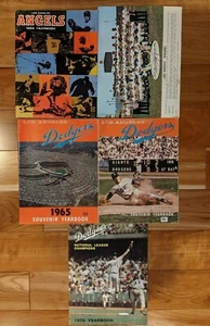 3 Los Angeles Dodgers Yearbooks 1963 1976 Koufax 1965 w/Team Photo, LA Angels 65 - Picture 1 of 11