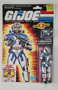 G.I. Joe Cobra Commander Battle Armor MOC Cobra Enemy New Minty Lays Flat MOC - Picture 1 of 5