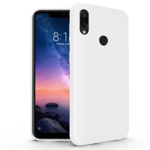 Cover Custodia Tpu Soft SIlicone Morbido per Xiaomi Redmi Note 6 Pro Bianco - Foto 1 di 6