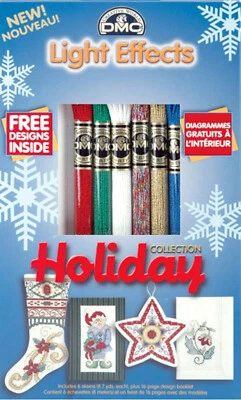 6 Skeins DMC Cross Stitch Floss Set Christmas / Holiday Collection #LTE317WPK4 - Image 1 of 2