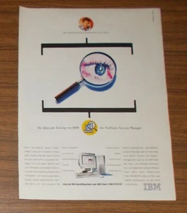 Seltene Werbung IBM PC 300 & 700 NetFinity Systems Manager - Die Lösung 1995 - Bild 1 von 1
