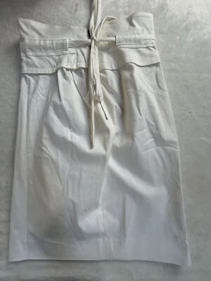 Falda lápiz Stella McCartney para mujer blanca con lazo cintura talla 36 mezcla de algodón elástica Foto 1 de 4