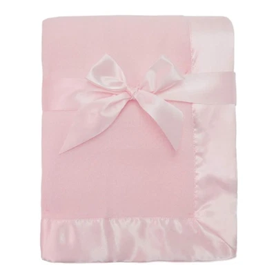 New American Baby Company Fleece Blanket with Silk-Like Satin Trim Soft, Warm - Image 1 of 4