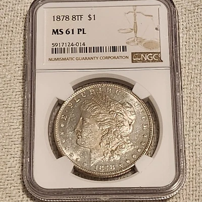 1878 P 8TF NGC MS61 Morgan Dollar 8TF MS-61 Looks Cameo PL ! - Image 1 of 4