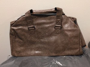 Borsone Hard Rock Hotel & Casino logo ecopelle marrone 20" nuovo in confezione - Foto 1 di 6