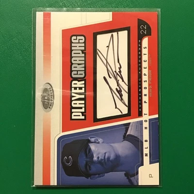 Mark Prior 2003 Fleer Hot Prospects Player Graphs Auto /400 #P-MP Chicago Cubs - Image 1 of 2