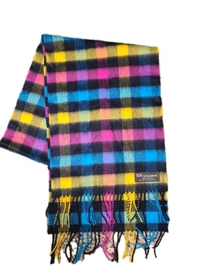 Bufanda de cachemir de peso pesado para ventana de vidrio 100 % cachemir Escocia Foto 1 de 4