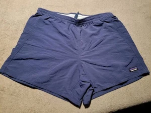 Patagonia Baggies pantaloncino donna nylon medio blu navy sfoderato 4" ins coulisse - Foto 1 di 6