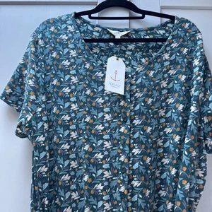 Seasalt Short Sleeved Organic Cotton JerseyJumpsuit size 20 - Picture 1 of 7