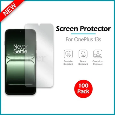 1-100 LOT LCD Ultra Clear HD Screen Shield Phone Protector for OnePlus 13S - Image 1 of 4