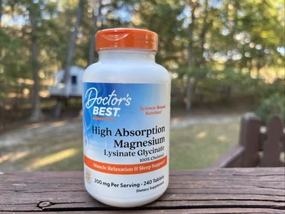 Doctor's Best MAGNESIO 100% Quelado 200 MG 240 Comprimidos|01/28 Foto 1 de 4