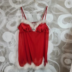 SEDUCTIVE WEAR Cinema Etoile Damen XL rot Federbesatz Dessous sexy Weihnachtsdeko - Bild 1 von 14