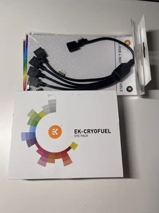 EKWB Dye Pack, EK-Cryofuel Dye Pack, Adapter Cable set Open Box - Afbeelding 1 van 7